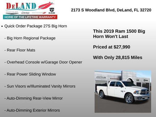 2019 RAM 1500 Big Horn