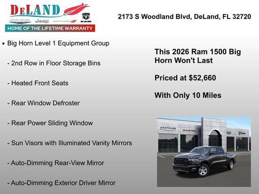 2026 RAM 1500 Big Horn/Lone Star