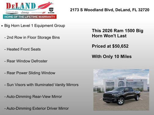 2026 RAM 1500 Big Horn/Lone Star