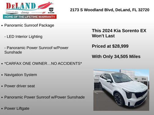 Glacial White Pearl 2024 Kia Sorento EX