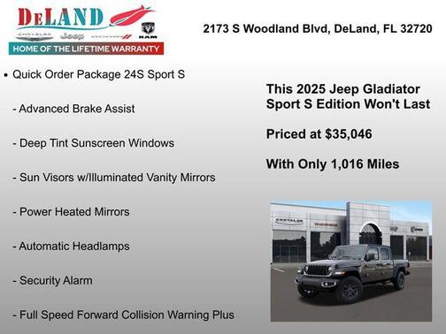 2025 Jeep Gladiator Sport S