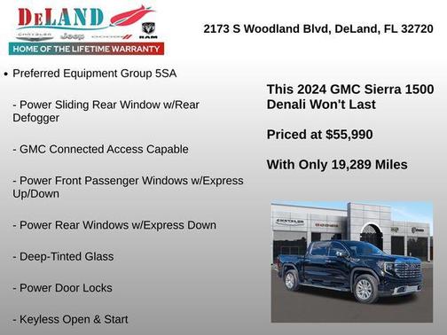 Onyx Black 2024 GMC Sierra 1500 Denali