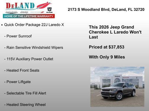 Baltic Gray Metallic Clearcoat 2026 Jeep Grand Cherokee L Altitude