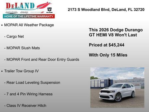 2026 Dodge Durango GT HEMI V8 AWD