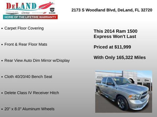 Bright Silver Metallic Clearcoat 2014 RAM 1500 Tradesman/Express