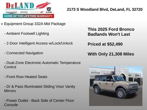 Marsh Gray 2025 Ford Bronco Badlands
