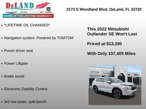 2022 Mitsubishi Outlander SE 2.5 2WD