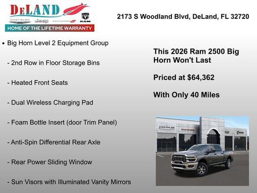 2026 RAM 2500 Big Horn