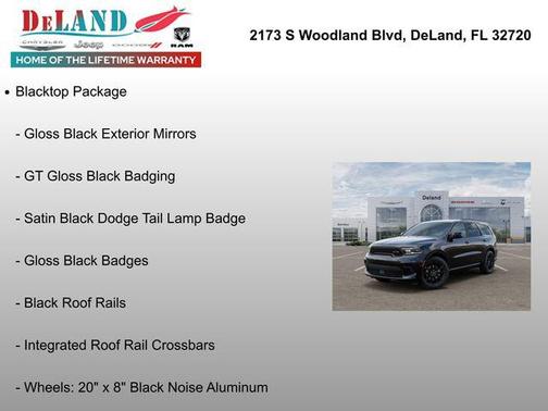 DB Black Clearcoat 2026 Dodge Durango GT RWD