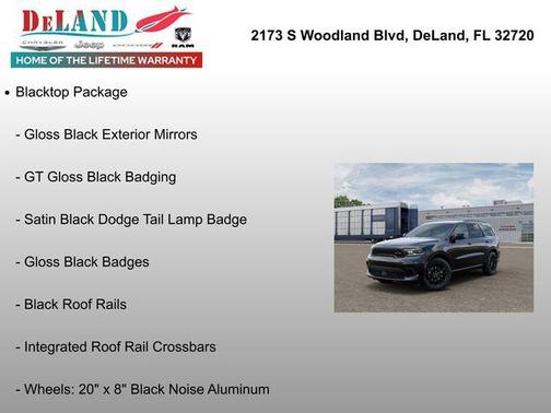 DB Black Clearcoat 2026 Dodge Durango GT RWD