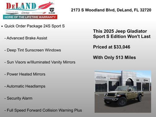 2025 Jeep Gladiator Sport S