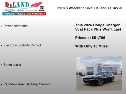 Diamond Black Crystal Pearlcoat 2026 Dodge Charger R/T Scat Pack