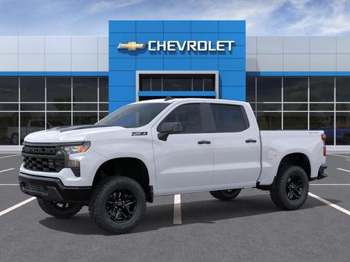 Summit White 2026 Chevrolet Silverado 1500 Custom Trail Boss