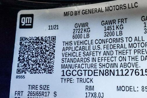 2022 Chevrolet Colorado Z71