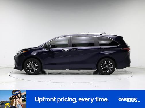 Blue 2025 Toyota Sienna Platinum