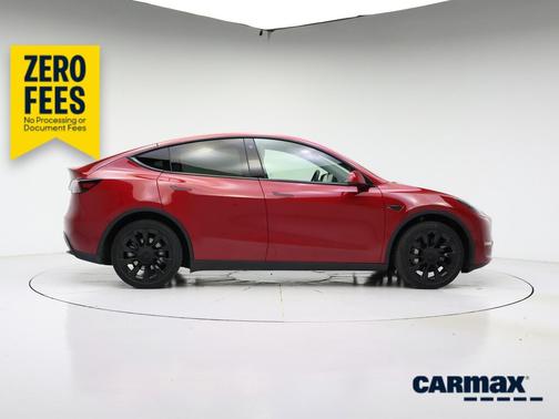 Red 2023 Tesla Model Y Long Range