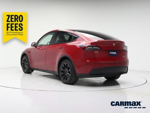 Red 2023 Tesla Model Y Long Range