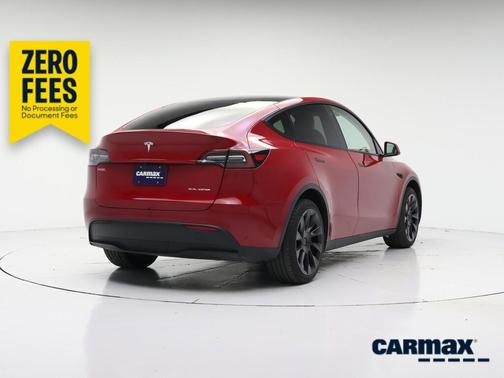Red 2023 Tesla Model Y Long Range