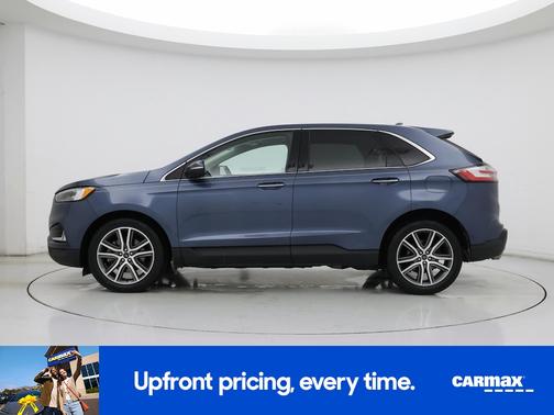 Blue 2019 Ford Edge Titanium
