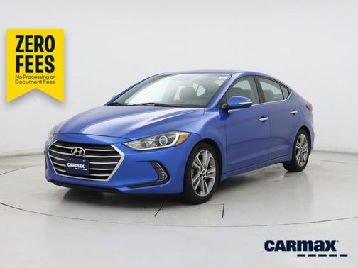 Blue 2017 Hyundai ELANTRA Limited