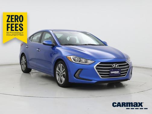 Blue 2017 Hyundai ELANTRA Limited