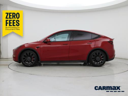 Red 2022 Tesla Model Y Performance