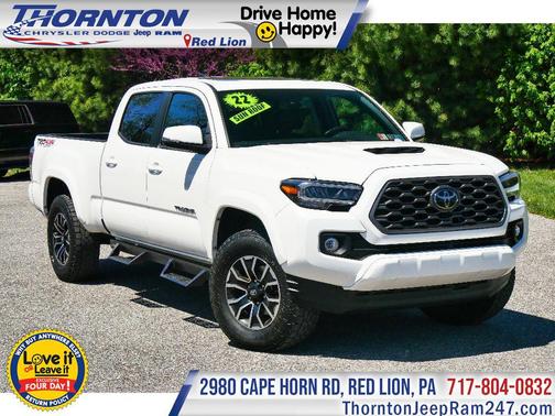 White 2022 Toyota Tacoma TRD Sport