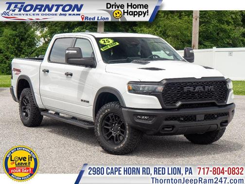 Bright White Clearcoat 2025 RAM 1500 Rebel