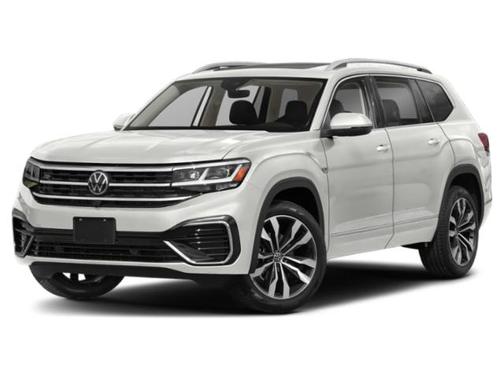 Pure White 2021 Volkswagen Atlas 3.6L SE w/Technology