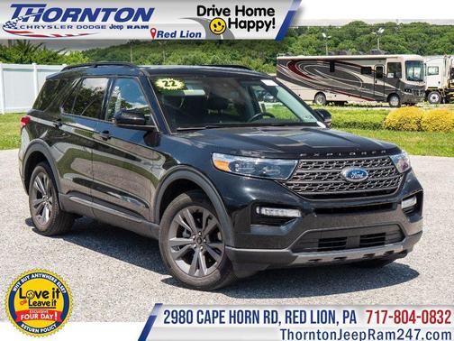 Agate Black Metallic 2022 Ford Explorer XLT
