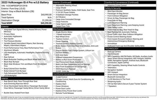 Gray 2023 Volkswagen ID.4 Pro
