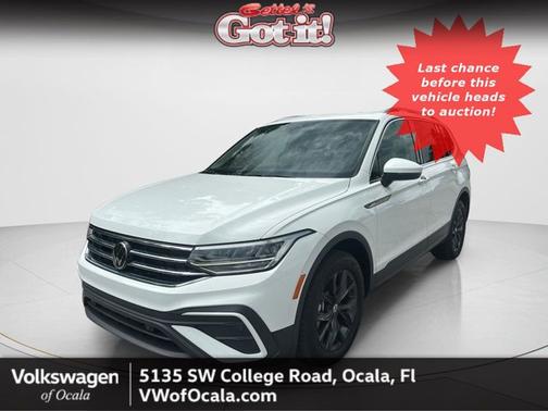 Pure White 2024 Volkswagen Tiguan SE