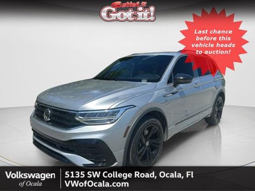 Pyrite Silver Metallic 2024 Volkswagen Tiguan SE R-Line Black