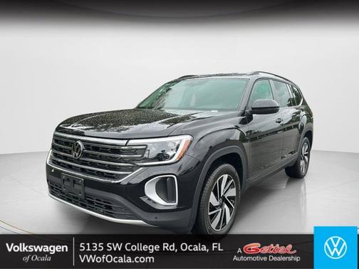 Deep Black Pearl 2026 Volkswagen Atlas 2.0T SE w/Technology
