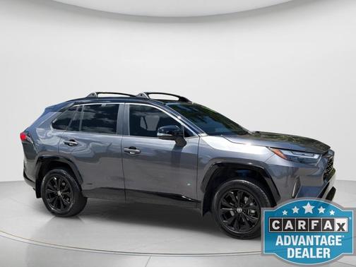 Magnetic Gray Metallic/Midnight Black Metallic 2024 Toyota RAV4 Hybrid XSE