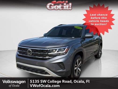 Platinum Gray Metallic 2022 Volkswagen Atlas 2.0T SE