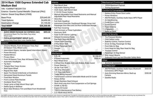 2014 RAM 1500 Express