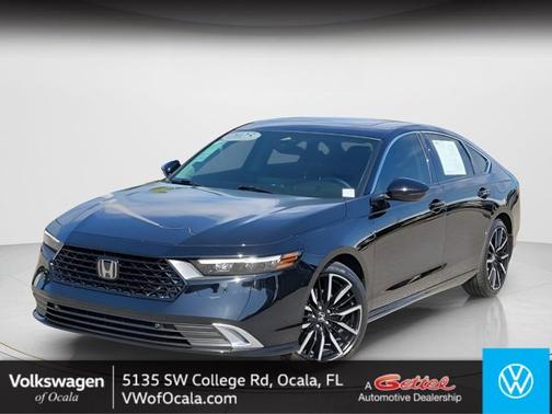 Crystal Black Pearl 2025 Honda Accord Hybrid Touring