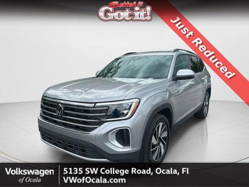 Silver Mist Metallic 2025 Volkswagen Atlas 2.0T SE w/Technology