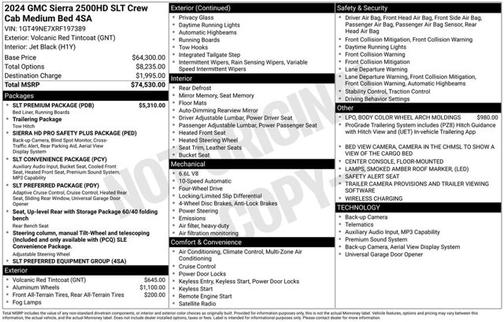 2024 GMC Sierra 2500 SLT