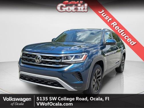 Tourmaline Blue Metallic 2022 Volkswagen Atlas Cross Sport 2.0T SE w/Technology