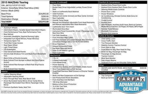 2015 Mazda Mazda6 i Touring