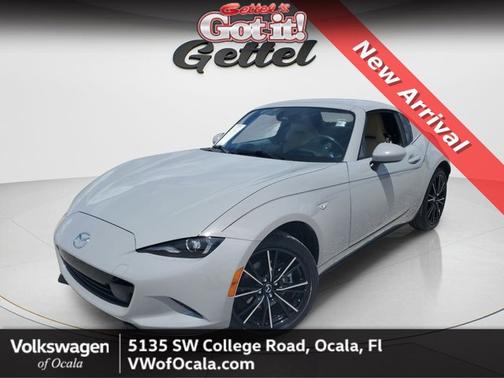 Aero Gray 2024 Mazda MX-5 Miata RF Grand Touring