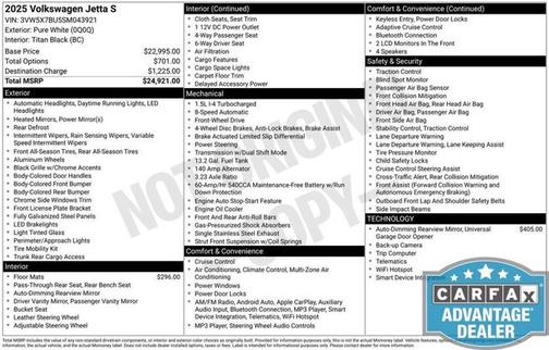 2025 Volkswagen Jetta S