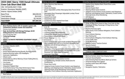 2025 GMC Sierra 1500 Denali