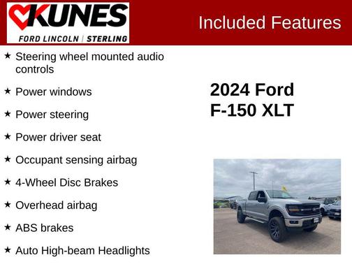 Iconic Silver Metallic 2024 Ford F-150 XLT