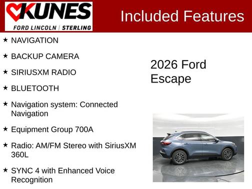 Vapor Blue 2026 Ford Escape PHEV SE