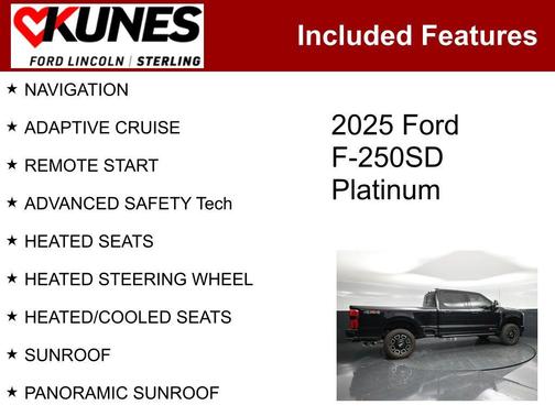 Black 2025 Ford F-250 Platinum