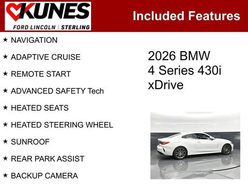 White Metallic 2026 BMW 430 i xDrive