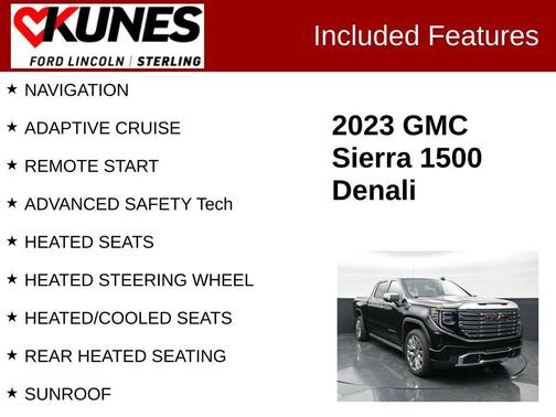 Onyx Black 2023 GMC Sierra 1500 Denali